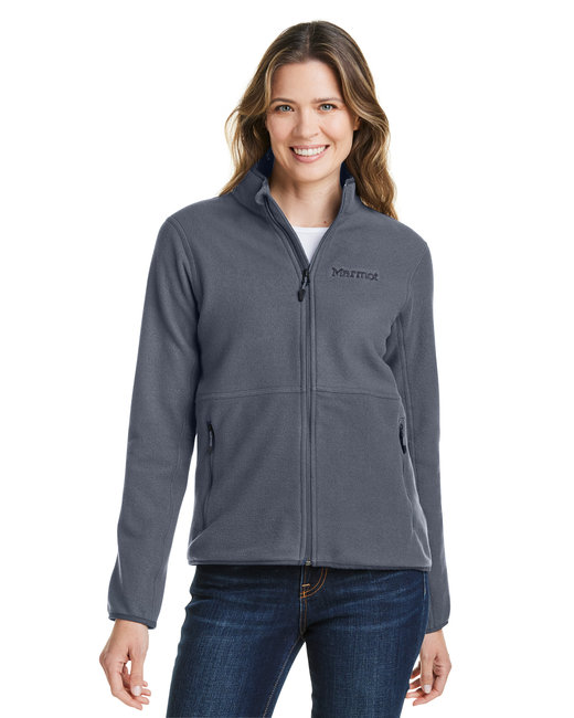 Marmot Ladies' Rocklin Full-Zip 100% Polyester Fleece Jacket With Pockets